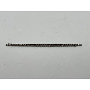 Vintage Double Row Roller Chain Bracelet 8" Biker Motorcycle Industrial